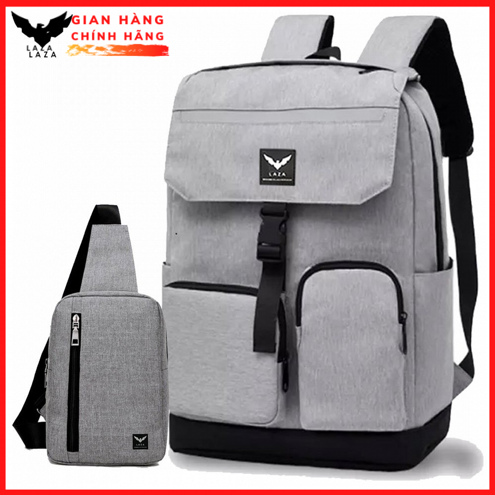 Combo Balo Ulzzang , Balo Laptop Dạ Quang Và Túi Đeo Chéo Tiện Lợi Thời Trang Hàn Quốc LAZA BL470TX361- Chính Hãng Phân Phối