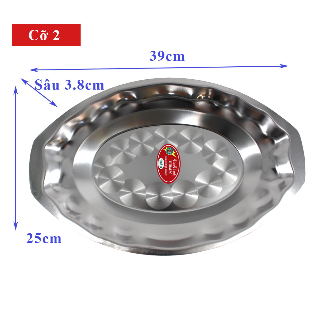 Dĩa Xoài Đáy Sâu Inox  Dùng đụng thực phẩm hoặc nấu Tithafac