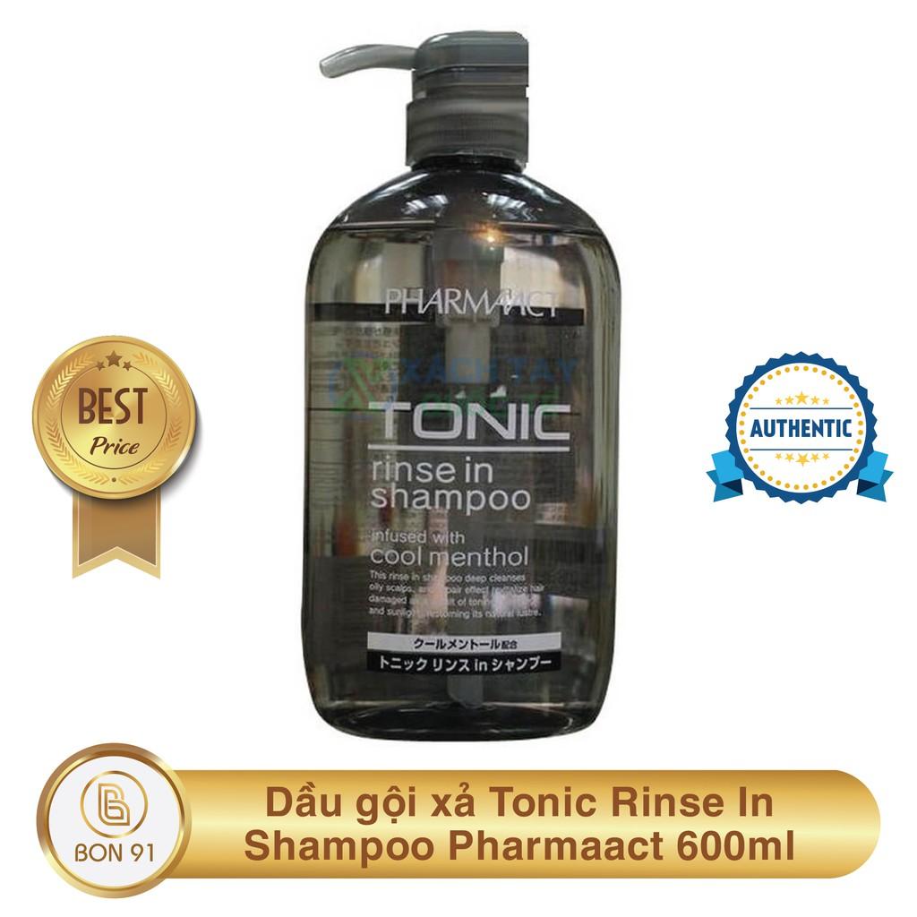 Dầu gội xả Tonic Rinse In Shampoo Pharmaact 600ml (Nội địa Nhật)