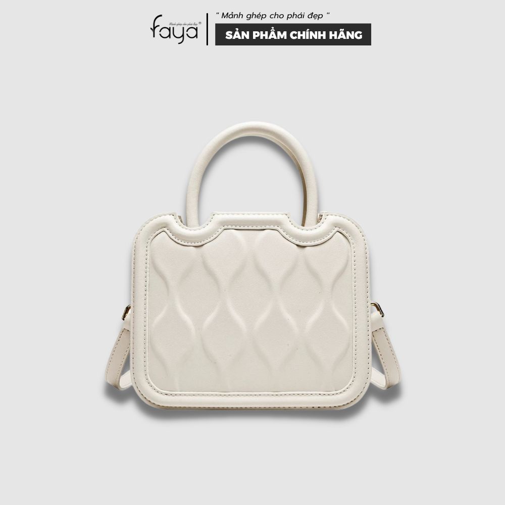 Faya - túi quai xách da dập nổi 3d trẻ trung m150