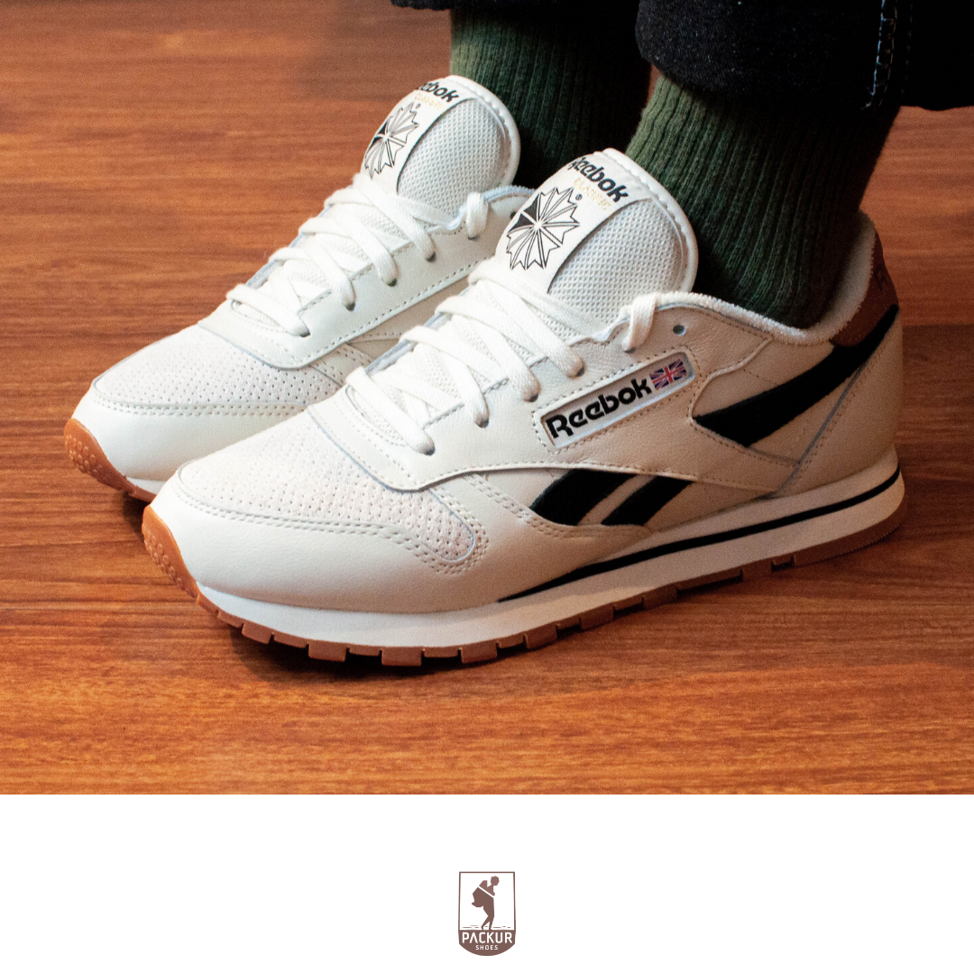 [HCM]Giày Reebok Classic Leather (Trắng Ngà / Đen / Nâu) / FX1249 |  Lazada.vn