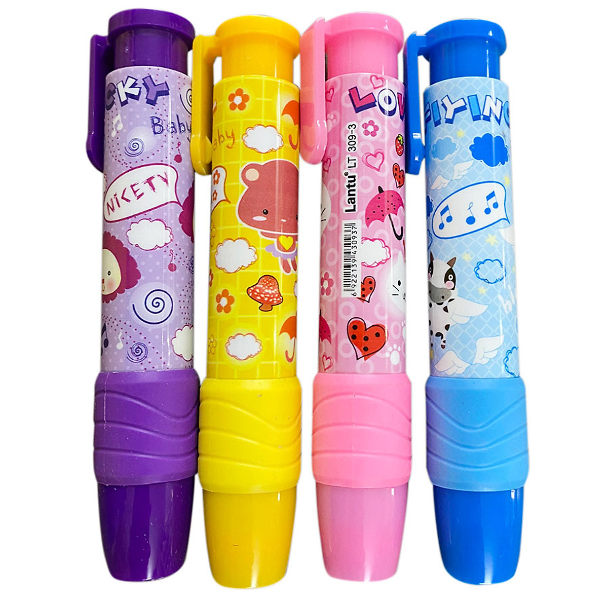 Combo 2 cây Gôm bấm tẩy bút chì Lantu 309-3