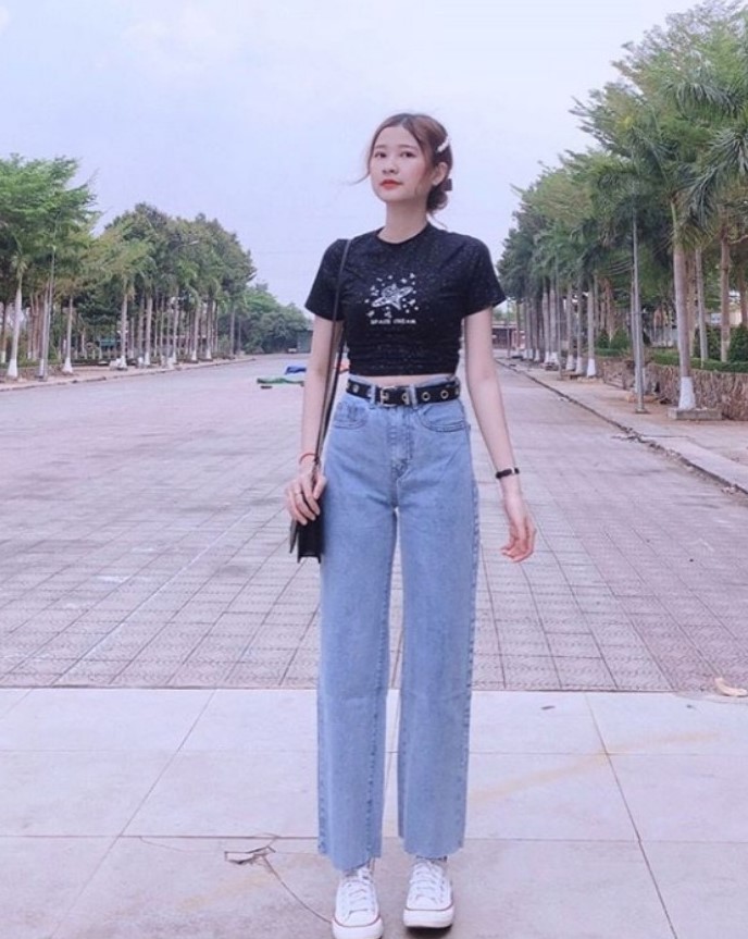 Tổng Hợp Quần Jean Ống Suông Mặc Với Áo Gì Đẹp Giá Rẻ, Bán Chạy Tháng  8/2023 - Beecost