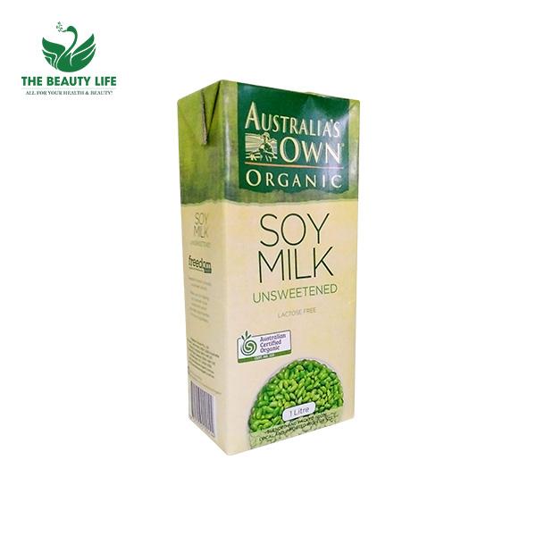 Sữa đậu nành không làm ngọt hữu cơ australias own 1l