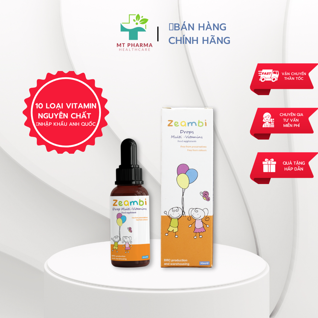 Vitamin Zeambi Vitamin tổng hợp cho bé hỗ trợ tăng sức đề kháng bé ăn ngon miệng