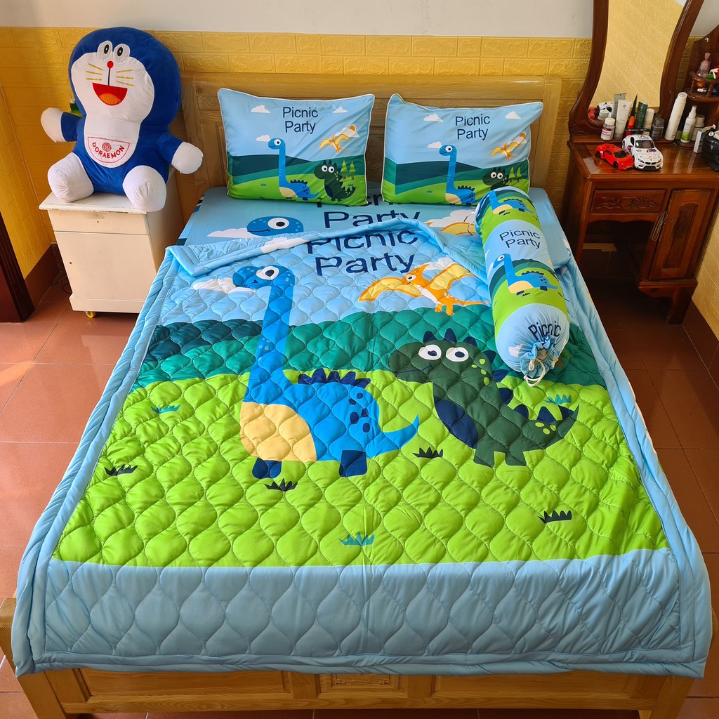 Bộ drap thun ý 5d 4 món 1m6 & 1m8 ty32