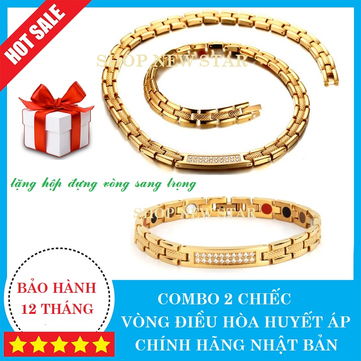 Vòng điều hòa huyết áp nhật bản Rakii, bộ đôi vòng đeo cổ,đeo tay ổn định huyết áp, vòng tay nam nữ,vòng tay công dụng như vòng điều hòa huyết áp toma,webtretho,sakura,fusaka,kenta,japan,ex,hồng ngọc, đài loan- Hàng chính hãng