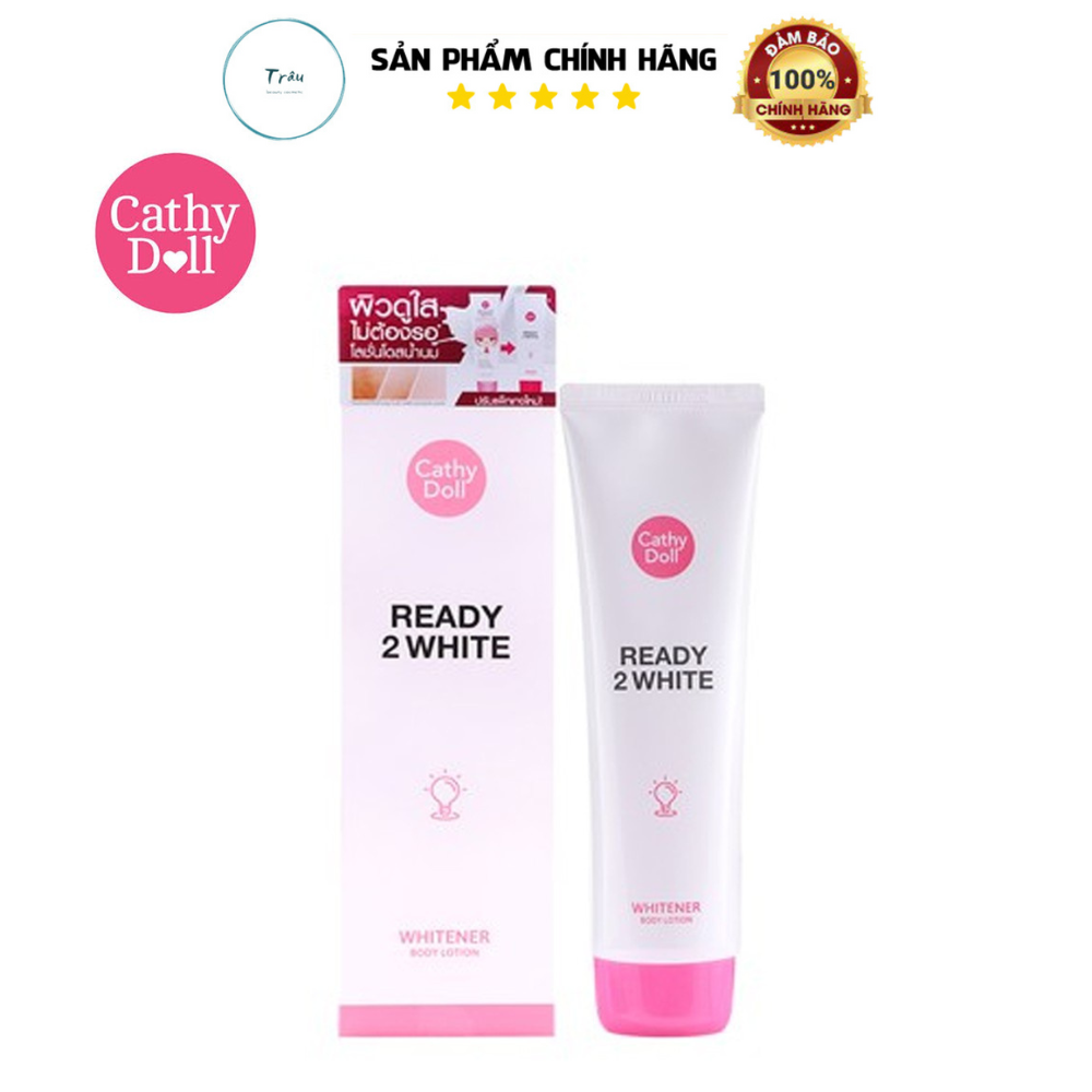 Kem dưỡng ẩm dưỡng thể trắng da ready 2 white cathy doll 150ml