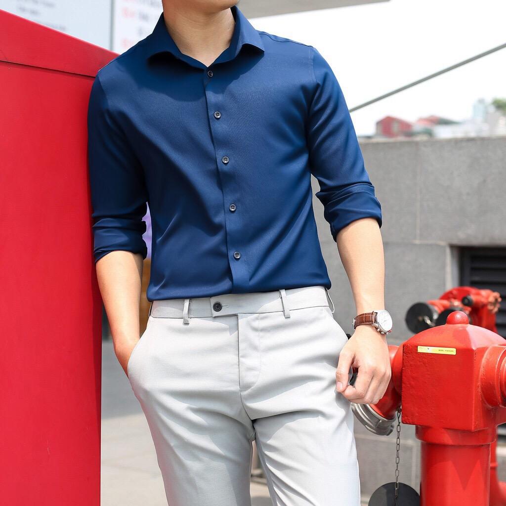 Áo Sơ Mi Nam Cao Cấp Cực Đẹp Cực Chất Như Sao Hàn Quốc