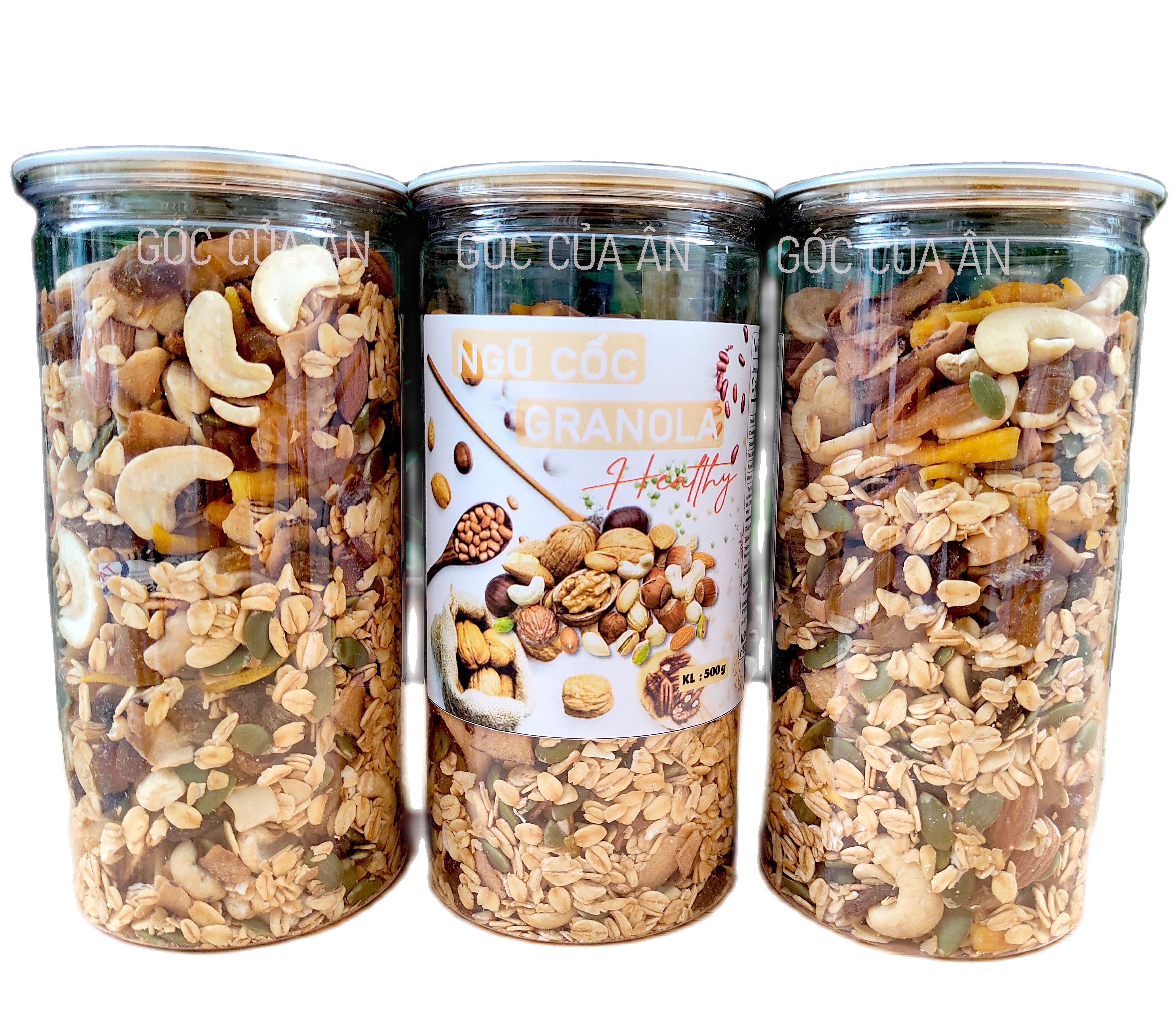 Granola Ăn Kiêng Nhiều Hạt 500g- Ngũ Cốc Ăn Kiêng Không Đường Vị Truyền Thống