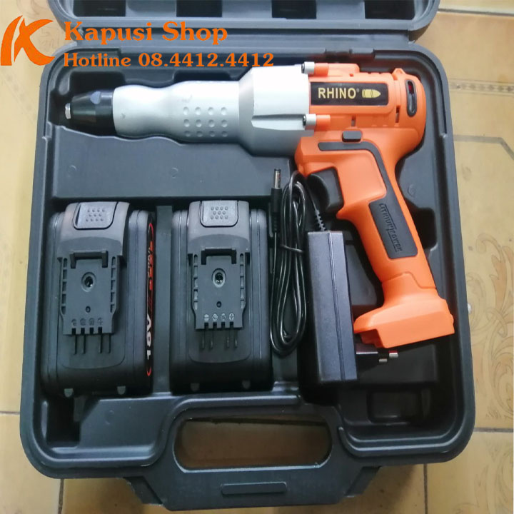Máy rút rive, đinh tán sử dụng pin 18V