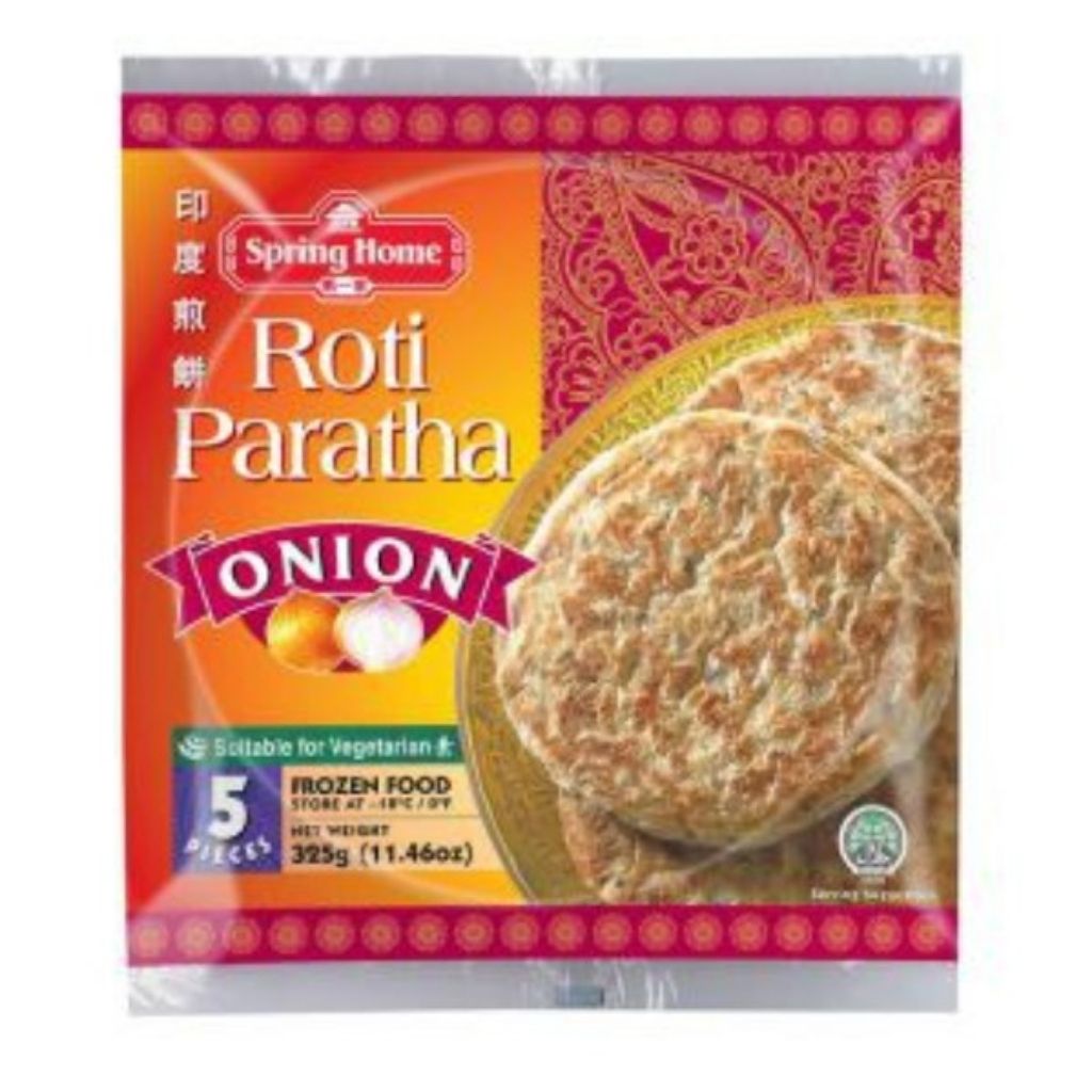 1T*24B Bánh Roti Paratha Onion 325gr*5/ Bánh Mì Đạo Hồi/ Bánh Mì - NK Singapore