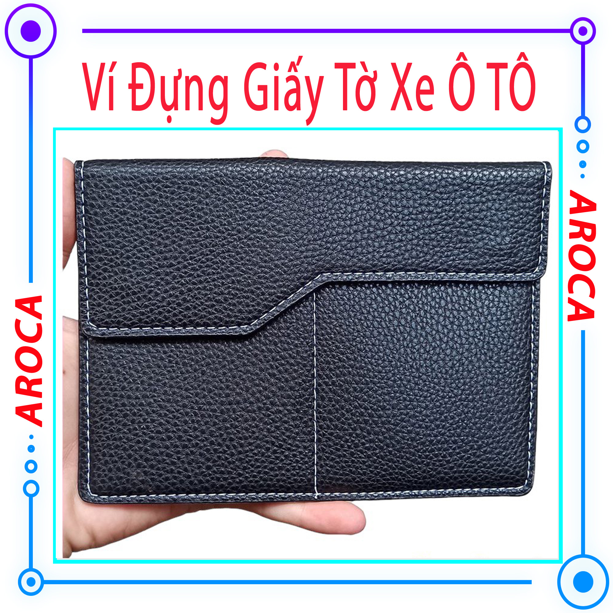 [ Da Xịn ] Ví Da Đựng Giấy Tờ Xe Ô TÔ, Xe Máy - Ví Đựng Giấy Đăng Kiểm Hàng Việt Nam