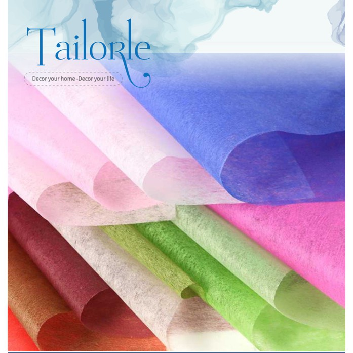 [HCM]Giấy gói hoa mếch dạng kép kết hợp giữa giấy và vải nhiều màu sắc bề đẹp dùng để gói hoa trang trí lễ tiệc noel