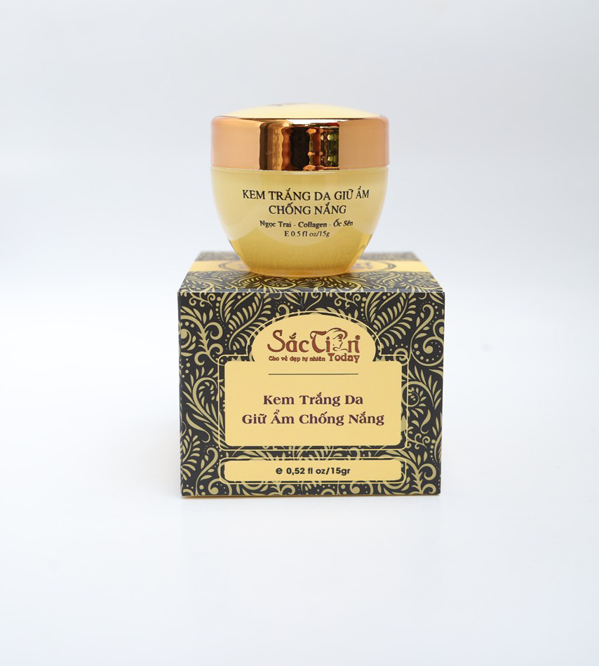 Kem trắng da giữ ẩm chống nắng 15g sắc tiên today