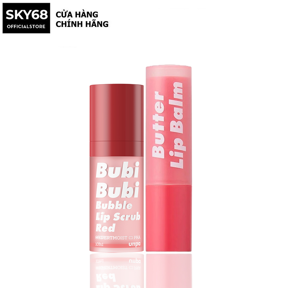 Combo 2 sản phẩm dưỡng môi unpa bubi bubi lip