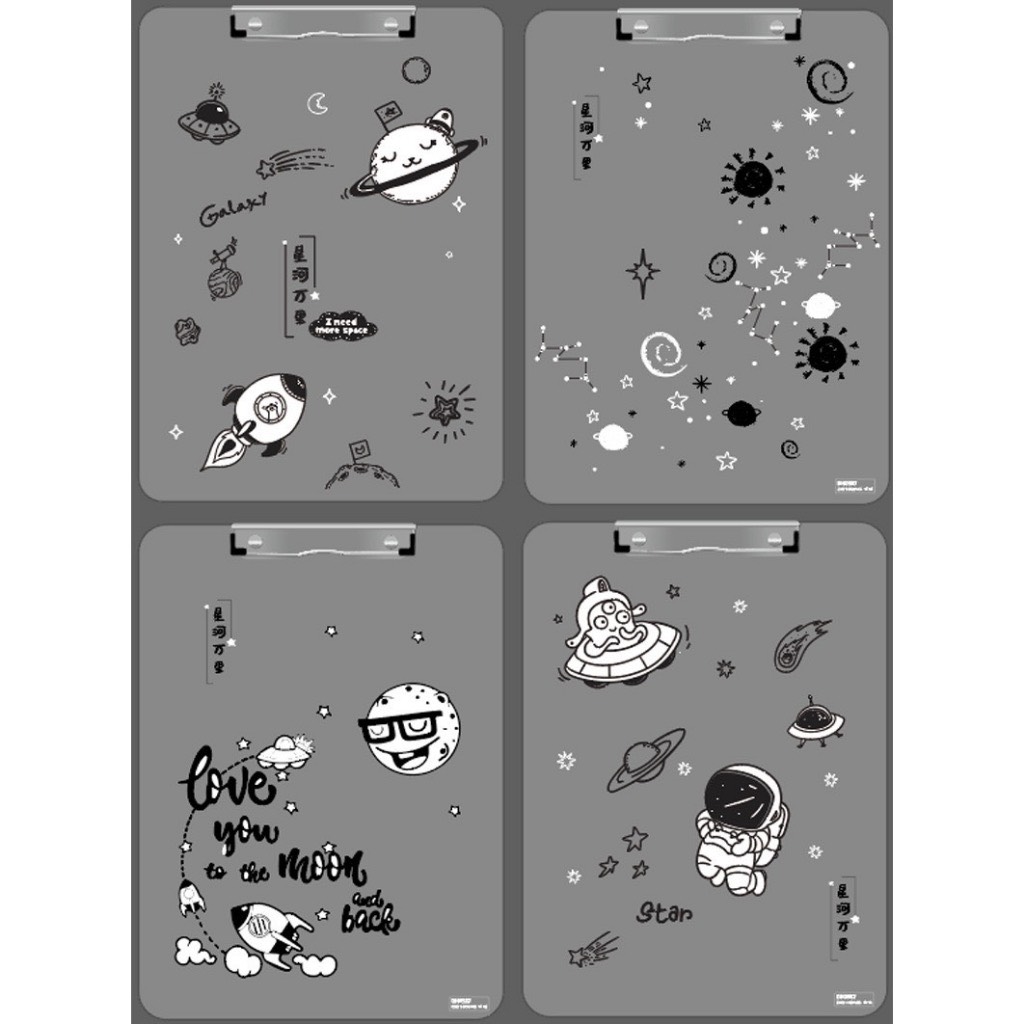 Bìa Trình Ký Nhựa trong suốt size A4 - In Hình Họa Tiết Đặc Sắc - Inbox Chọn Mẫu
