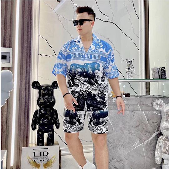 Bộ đồ pyjama cộc tay nam mặc hè chất lụa latin cực mát - hàng siêu cấp new 2024