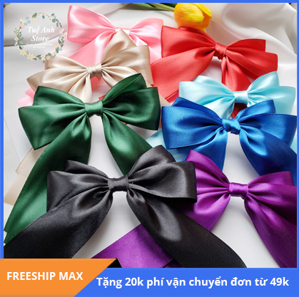 B165- Kẹp tóc nơ/Cột tóc nơ kiểu Hàn Quốc dễ thương