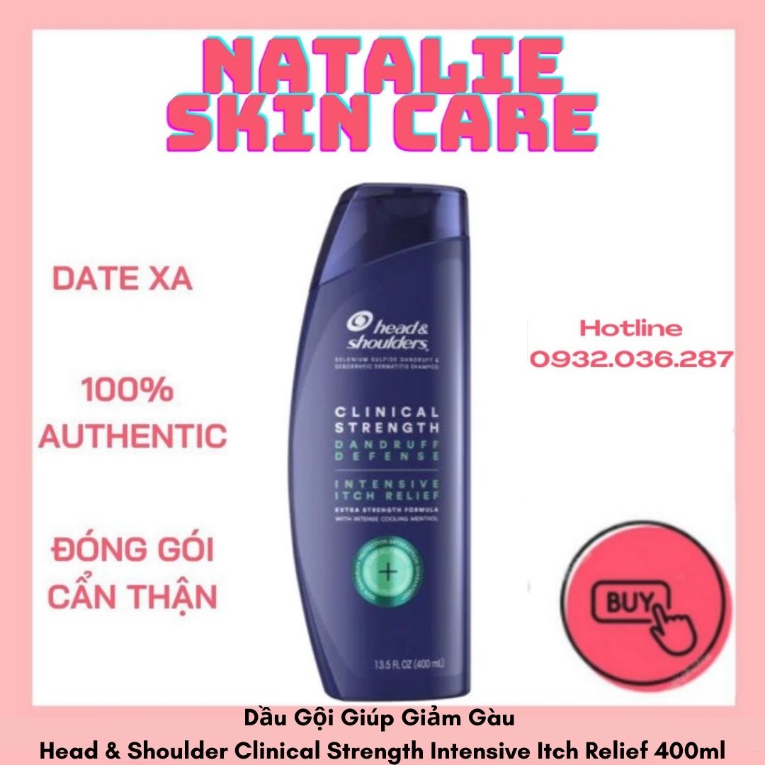 Dầu Gội Giúp Giảm Gàu Head & Shoulder Clinical Strength - Intensive Itch Relief 400ml