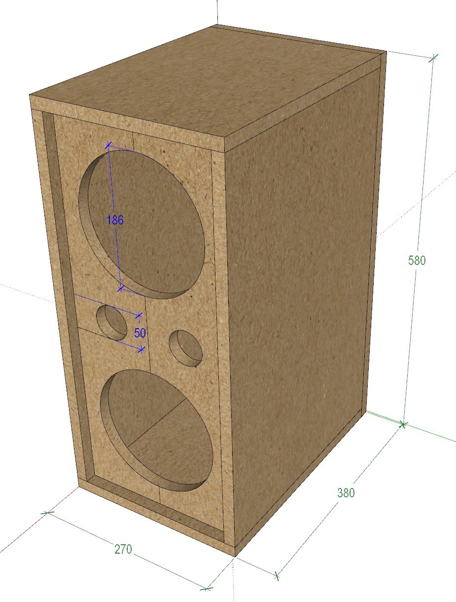 Ván đóng 1 thùng loa 2 tấc ( gắn 2 loa 2 tấc ) Kích thước thùng R270xS380xC580, đây là bộ ván MDF 17li tấm rời - Khách hàng tự ráp thùng loa.