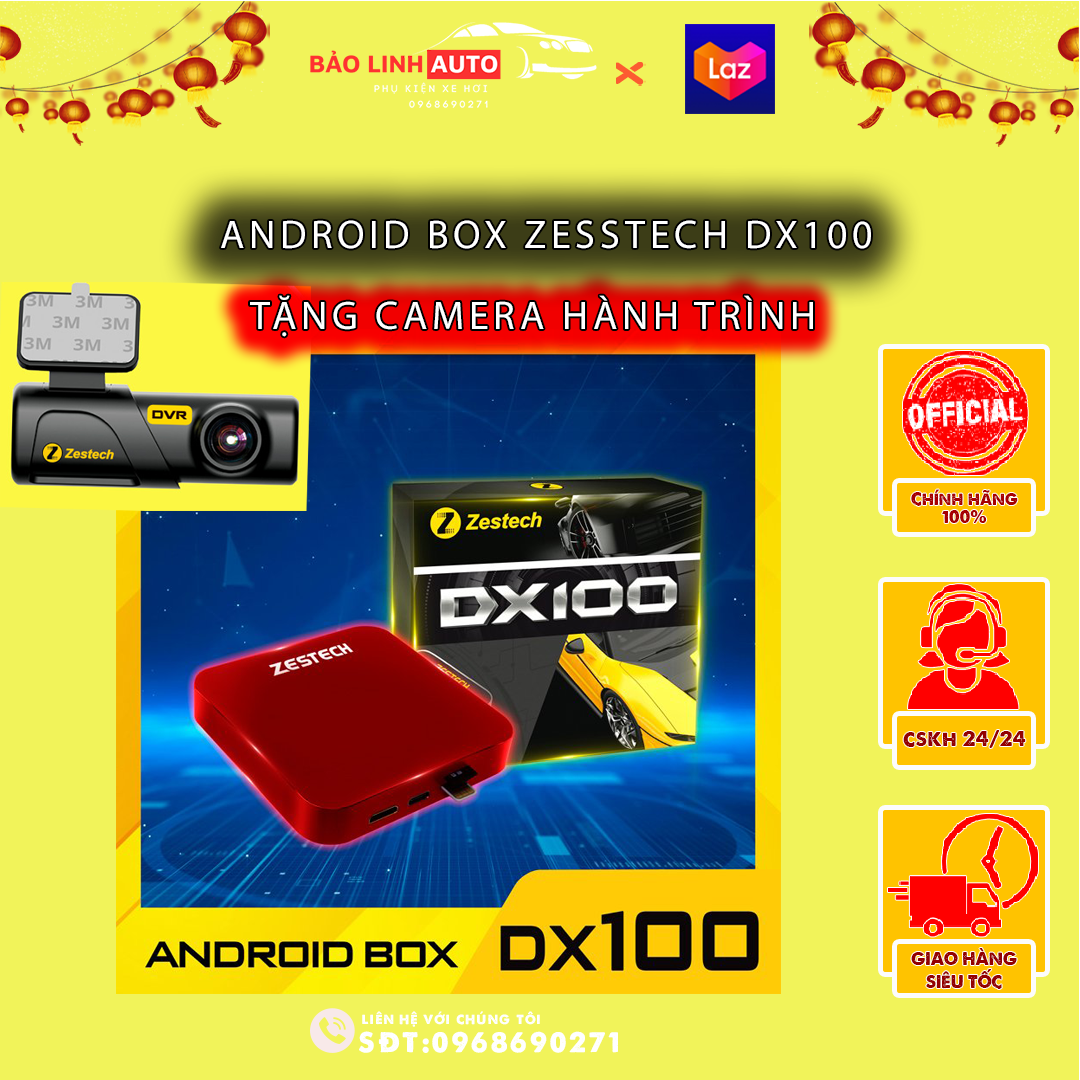 Android box zestech dx100 cho ô tô chính hãng