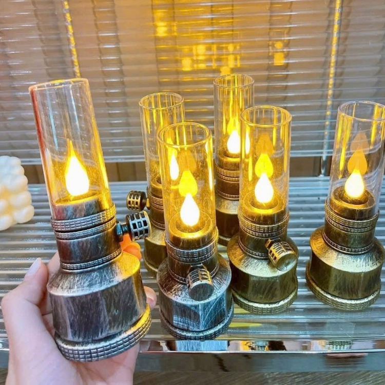 Đèn Dầu Thờ Phong Thuỷ Dùng Pin Không Khói An Toàn ,Tiện Lợi