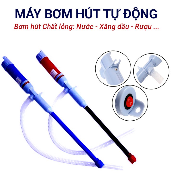 Dụng cụ bơm hút chất lỏng hóa chất máy hút xăng dầu bơm hút rượu nước mini tự động cầm tay