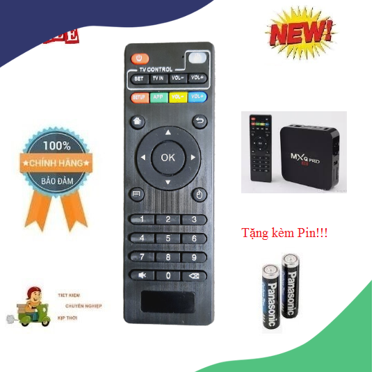 Remote điều khiển đầu box android tivi box- hàng chính hãng mới 100% tặng kèm pin