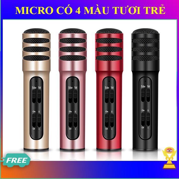 ◈ Mic thu âm livestream C7 trên điện thoại máy tính - Micro karaoke cao