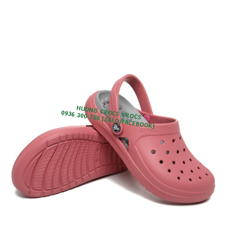 DÉP SỤC NHỰA ĐI MƯA -CROCS-REVIVA CHO CẢ NAM VÀ NỮ MÀU HỒNG 