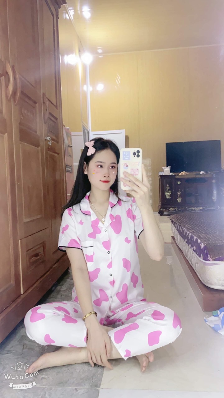 Xả kho Bộ Pizama tay cộc quần dài 40-60kg ib chọn mẫu