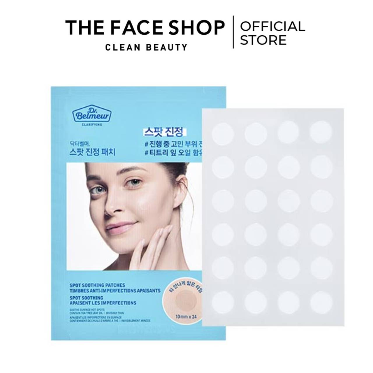 Miếng Dán Mụn The FaceShop Dr.Belmeur Clarifying Spot Soothing Patches