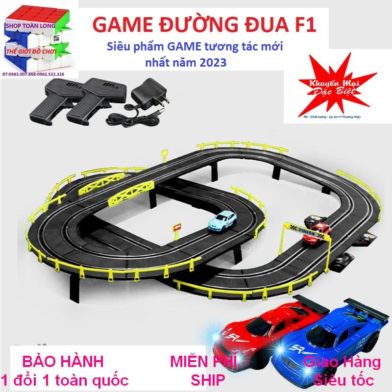 GAME ĐUA  XE CÔNG THỨC 1  .Shop Toàn Long:" Thế giới đồ chơi " xin giới thiệu với khách hàng siêu phẩm Đường đua Đồ chơi Đường sắt Điện Đường ray Đồ chơi Bộ đồ chơi Đường đua Đôi điều khiển từ xa Ô tô Đồ chơi trẻ em