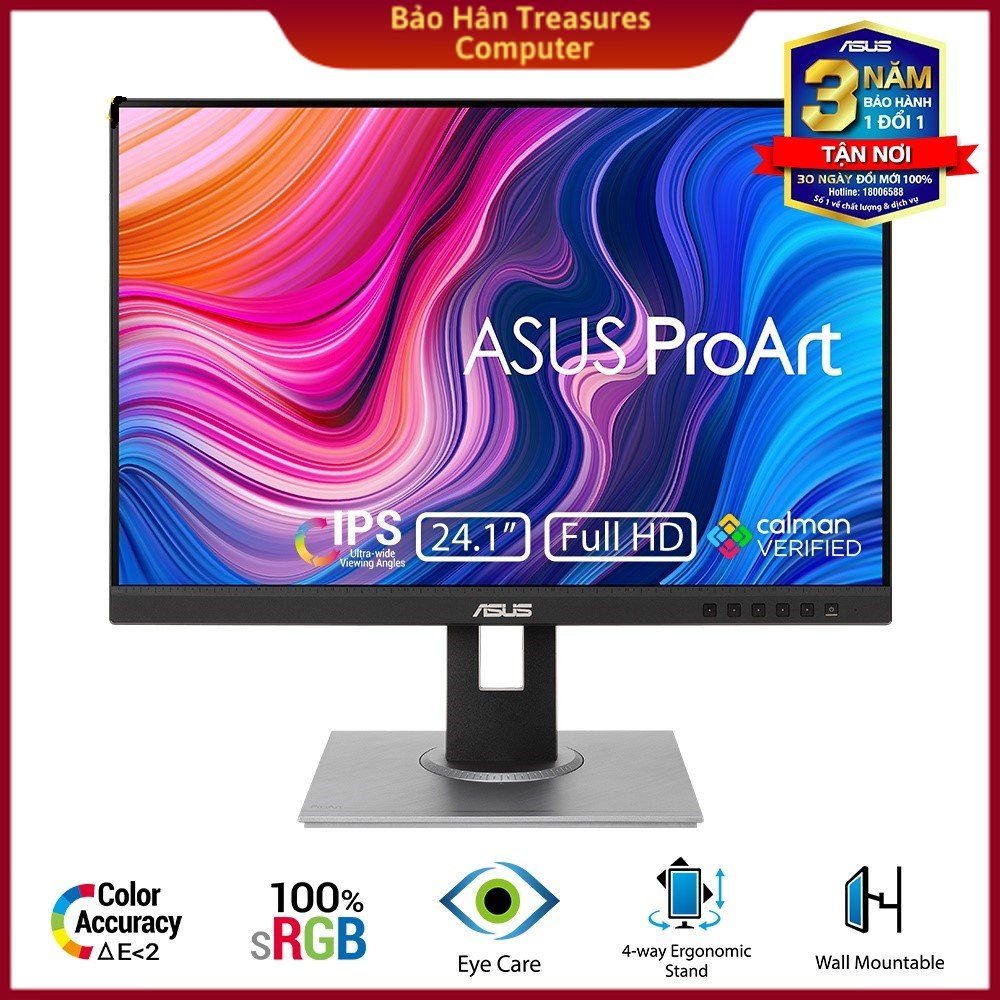 [Trả góp 0%]Màn hình máy tính Asus ProArt PA248QV 24.1 inch IPS FHD Chuyên Đồ Họa - Hàng Chính Hãng