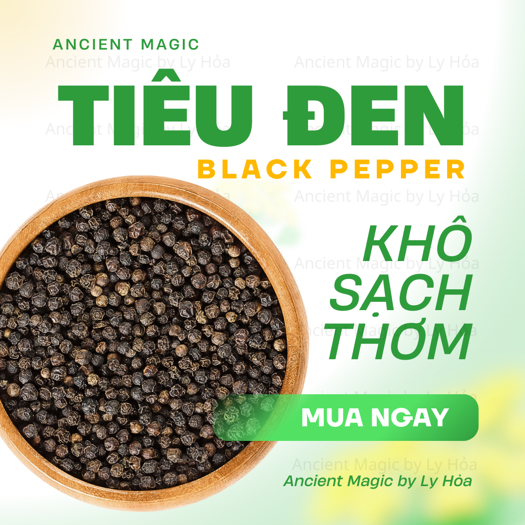 100g HẠT TIÊU ĐEN (Black Pepper) khô | Gia vị, nguyên liệu Spell, Witchcraft,... | Ancient Magic by Ly Hỏa