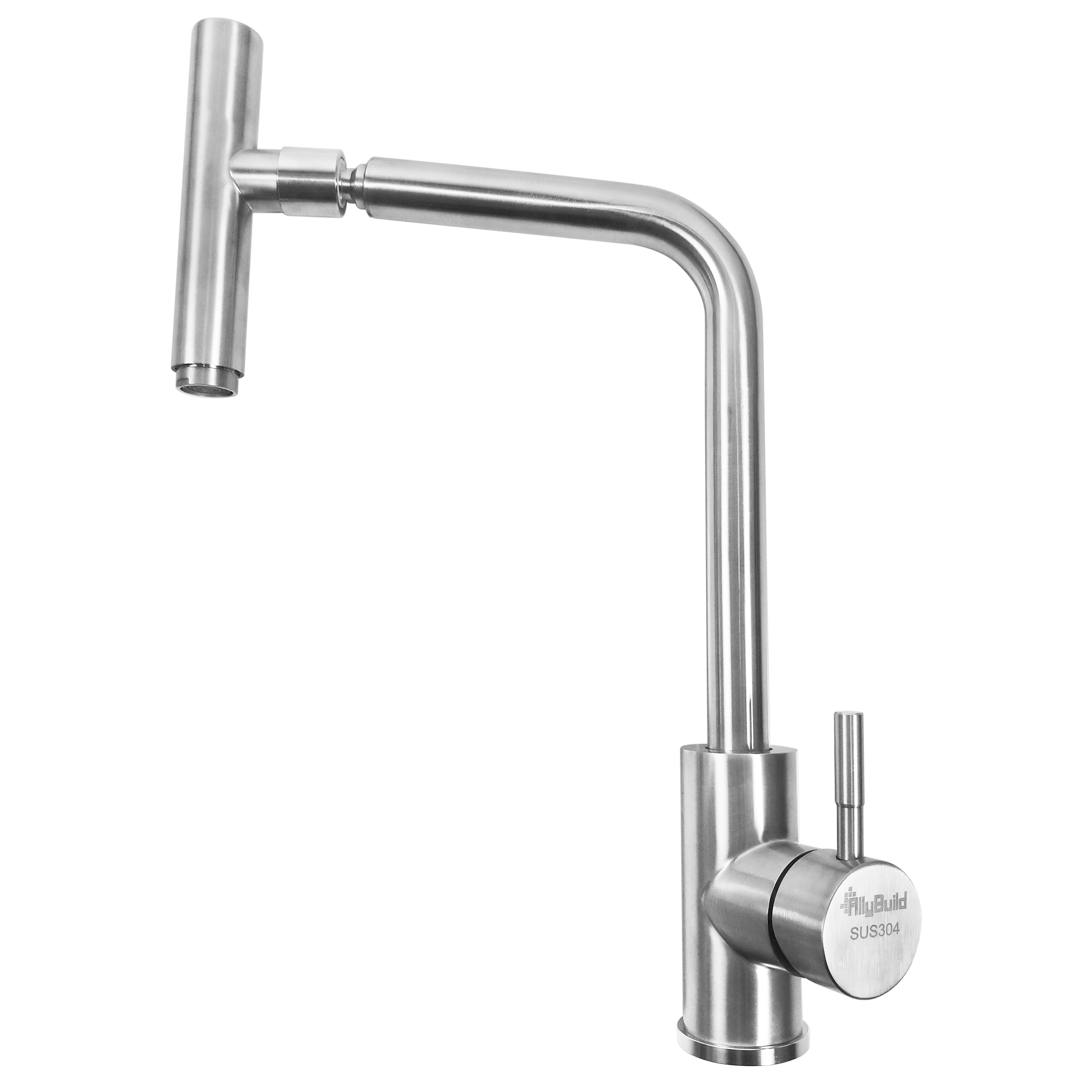 Vòi rửa chén inox sus 304 cao cấp allybuild - vòi chén inox cao cấp - vòi inox sus 304 - vòi rửa chén cao cấp - abvci012