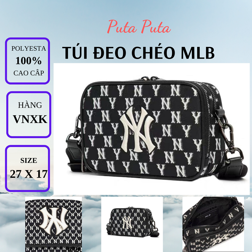Túi đeo chéo mlb nam nữ hàng hiệu, thiết kế thời trang, túi ny mlb full tag code