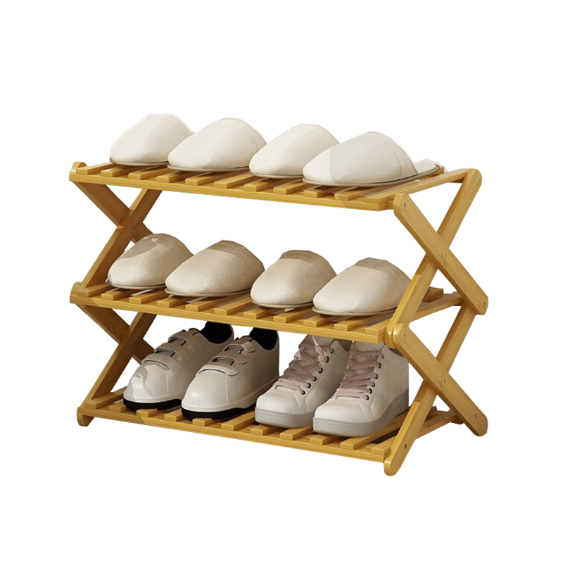 Kệ để giày dép, giá để giày nhiều tầng bằng gỗ tre tự nhiên 70cm
