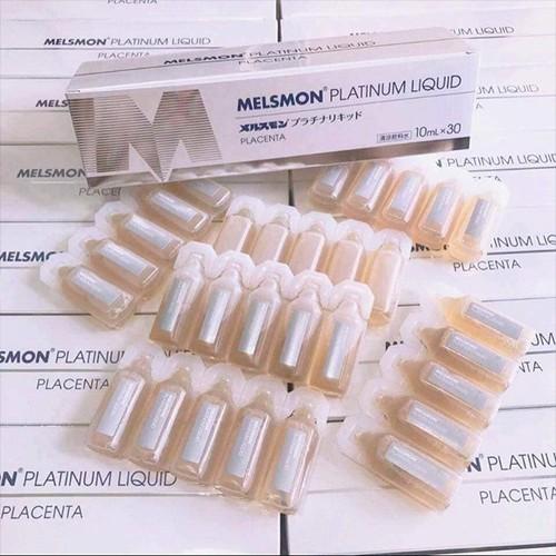 Nước uống melsmon platinum liquid placenta 30 ống nhật bản - 4987546900024
