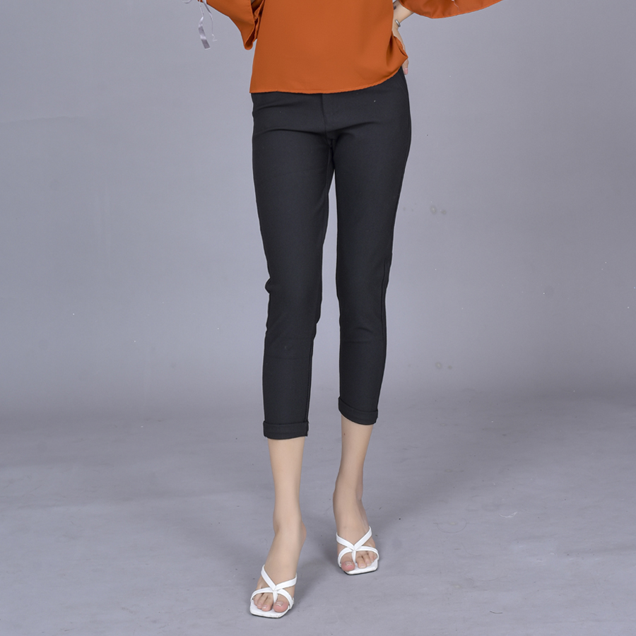 Quần lững nữ thun coton 1 nút co giản thời trang mới phong cách hàn quốc thl01
