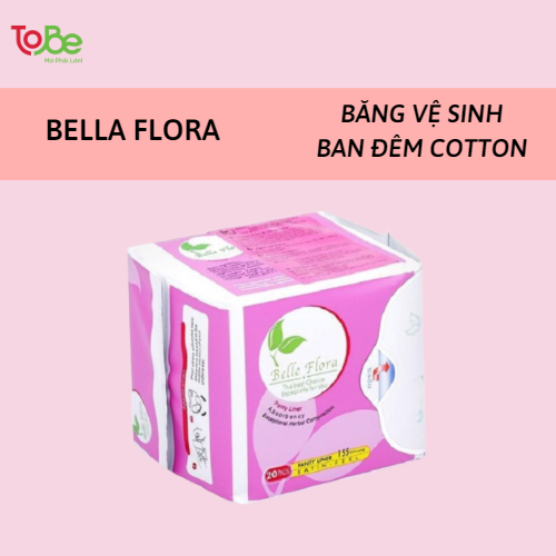 Băng vệ sinh hằng ngày Bella Flora cotton cao cấp khử mùi, siêu thấm hút