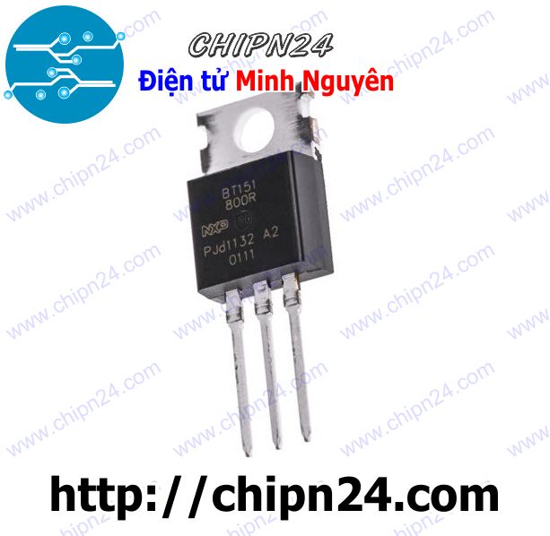 [2 con] (KT1) Triac SCR BT151-500R TO-220 12A 500V (BT151-500 BT151)