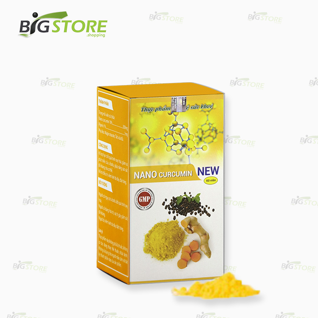 Nano curcumin new - "giúp giảm viêm loét dạ dày, đại tràng, ngăn ngừa ung thư" | bigstore.shopping