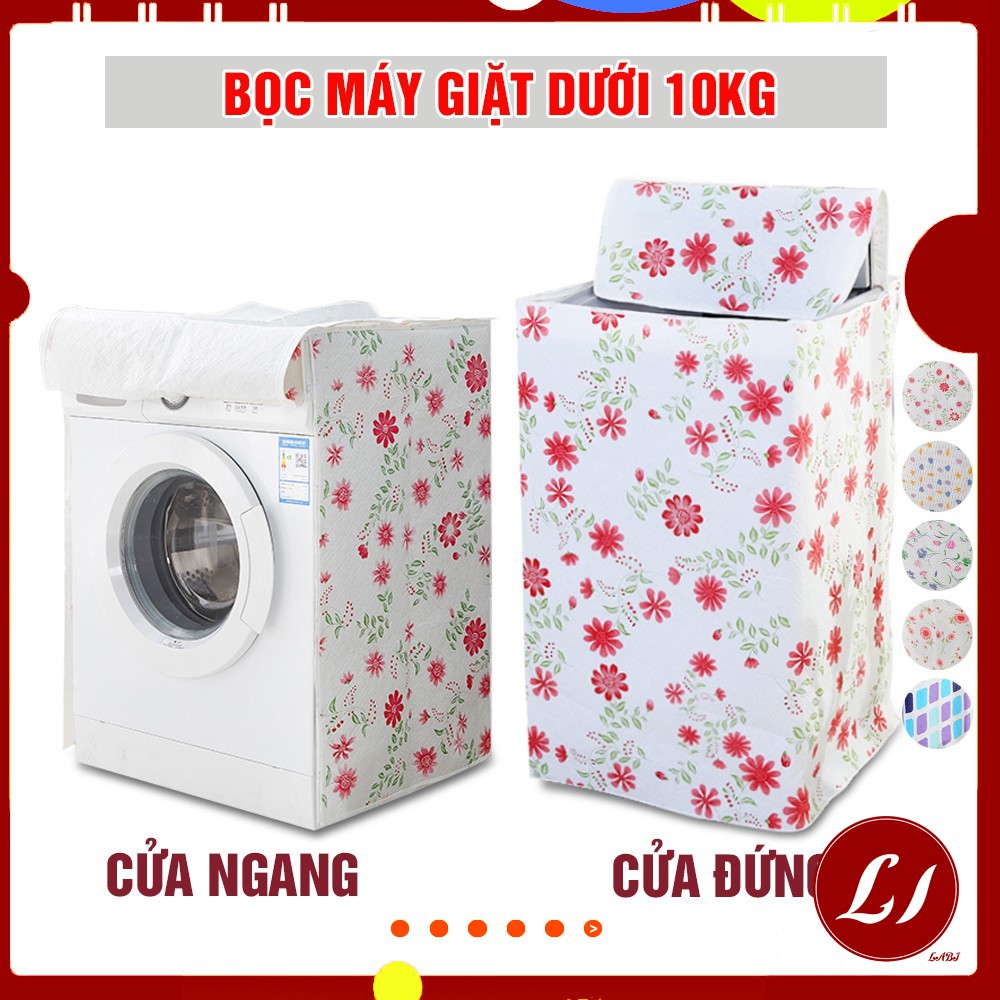 Bọc máy giặt chống thấm dưới 10kg loại dày cho cửa đứng, cửa ngang - Nhiều mẫu - Labi Kid
