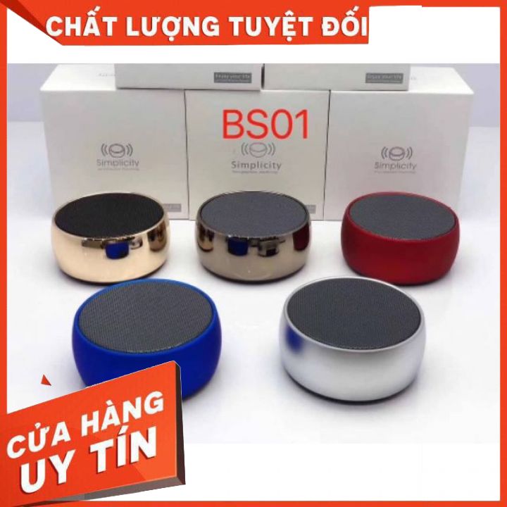 Loa Bluetooth BS01 nhỏ gọn nghe hay