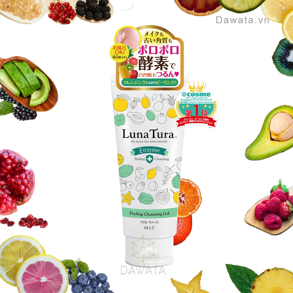 Gel Tẩy Tế Bào Chết, Dưỡng Trắng Da LUNA TURA Enzyme Peeling Cleansing MICCOSMO