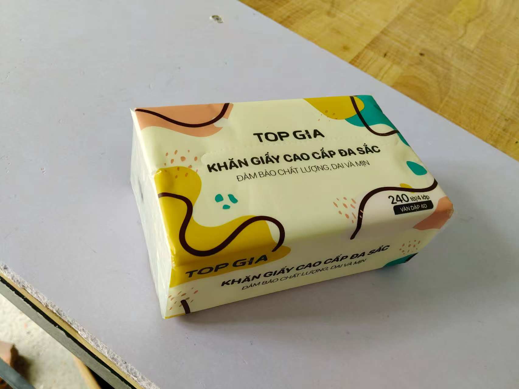 sạch sẽ mềm mại 240 tờ Khăn giấy vệ sinh gia đình độ dai cao