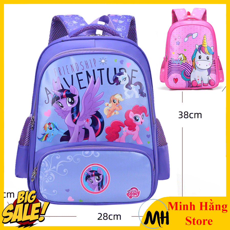 [LỚP 1 đến lớp 3- CAM KẾT HÀNG ĐẸP- GIÁ RẺ] Balo cho bé gái tiểu học đi học, cặp sách học sinh chống thấm cấp 1 họa tiết hoạt hình