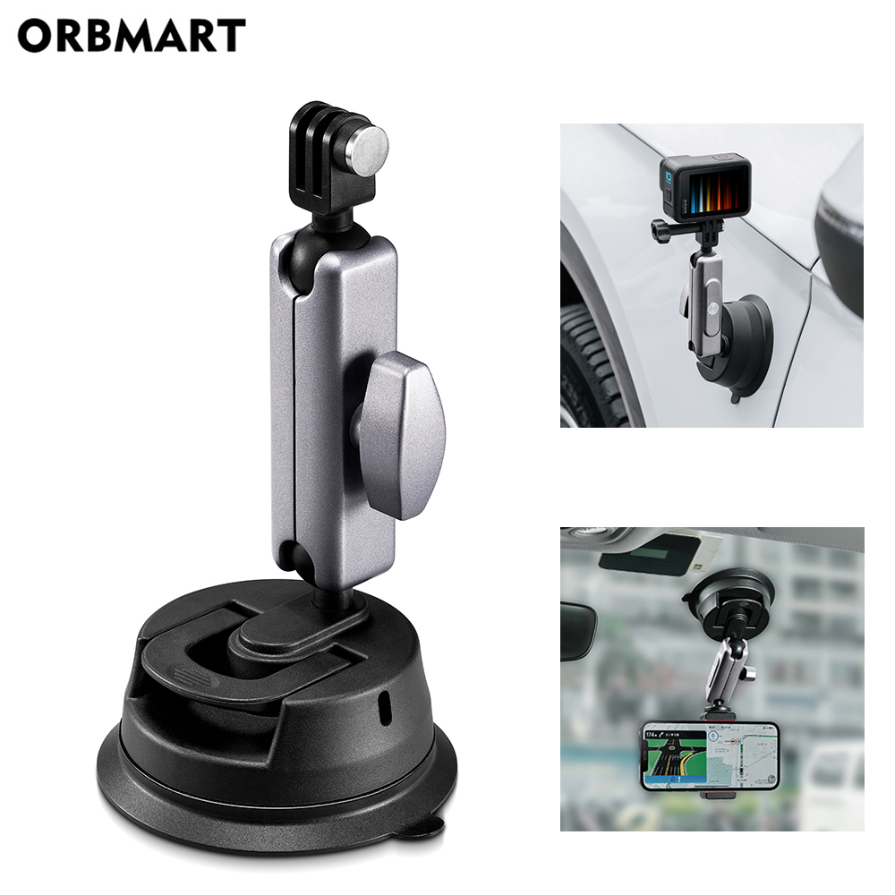 Cho GoPro anh hùng 11 10 9 xe điện thoại chủ hút cup 360 có thể điều chỉnh 14 tiêu chuẩn Adapter cho insta360 X3 hành động Máy ảnh phụ kiện